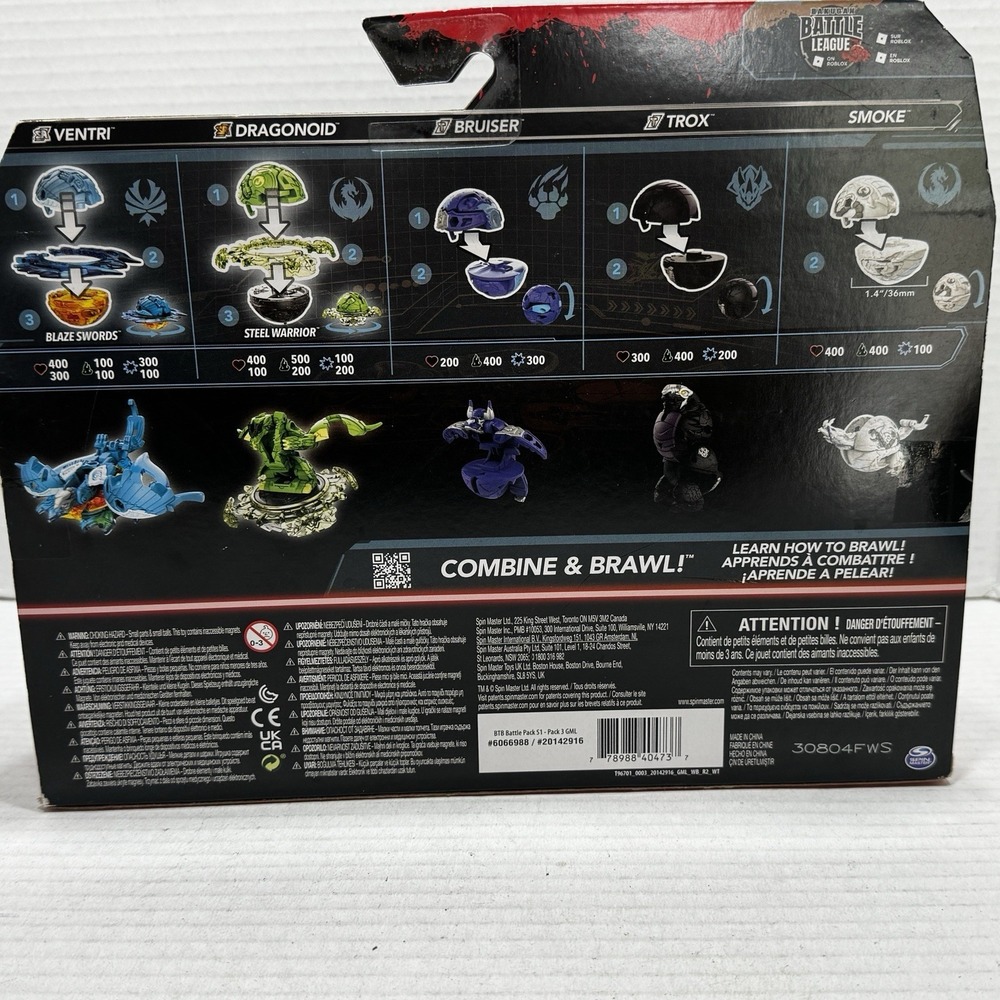 Bakugan Special Attack Ventri and Dragonoid Battle Pack Titanium Bruiser Trox - Picture 4 of 6